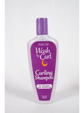 Wash 'N Curl Nutra Care Curling Shampoo For Dry, Damaged, Color Treated Hair 8oz